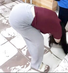Vú to đít căng
