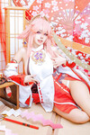 Cosplay genshin Yae Miko và Ei