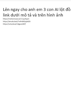 AI lột đồ nhé anh em