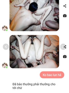 Độc lạ, Vợ cho Công ty địt tập thể vẫn chát sex voi chồnđược