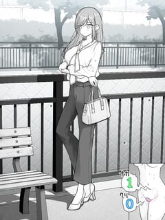 Cô gái anime chơi public